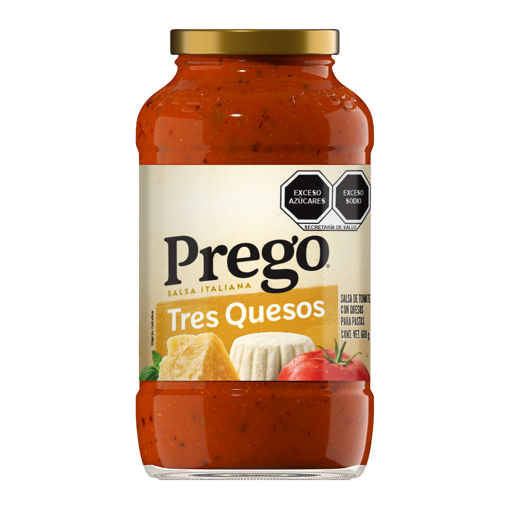 PREGO 3 QUESOS 680G
