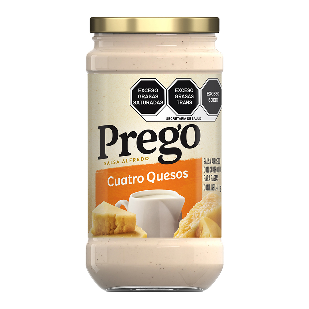 PREGO ALFREDO CUATRO QUESOS 411G