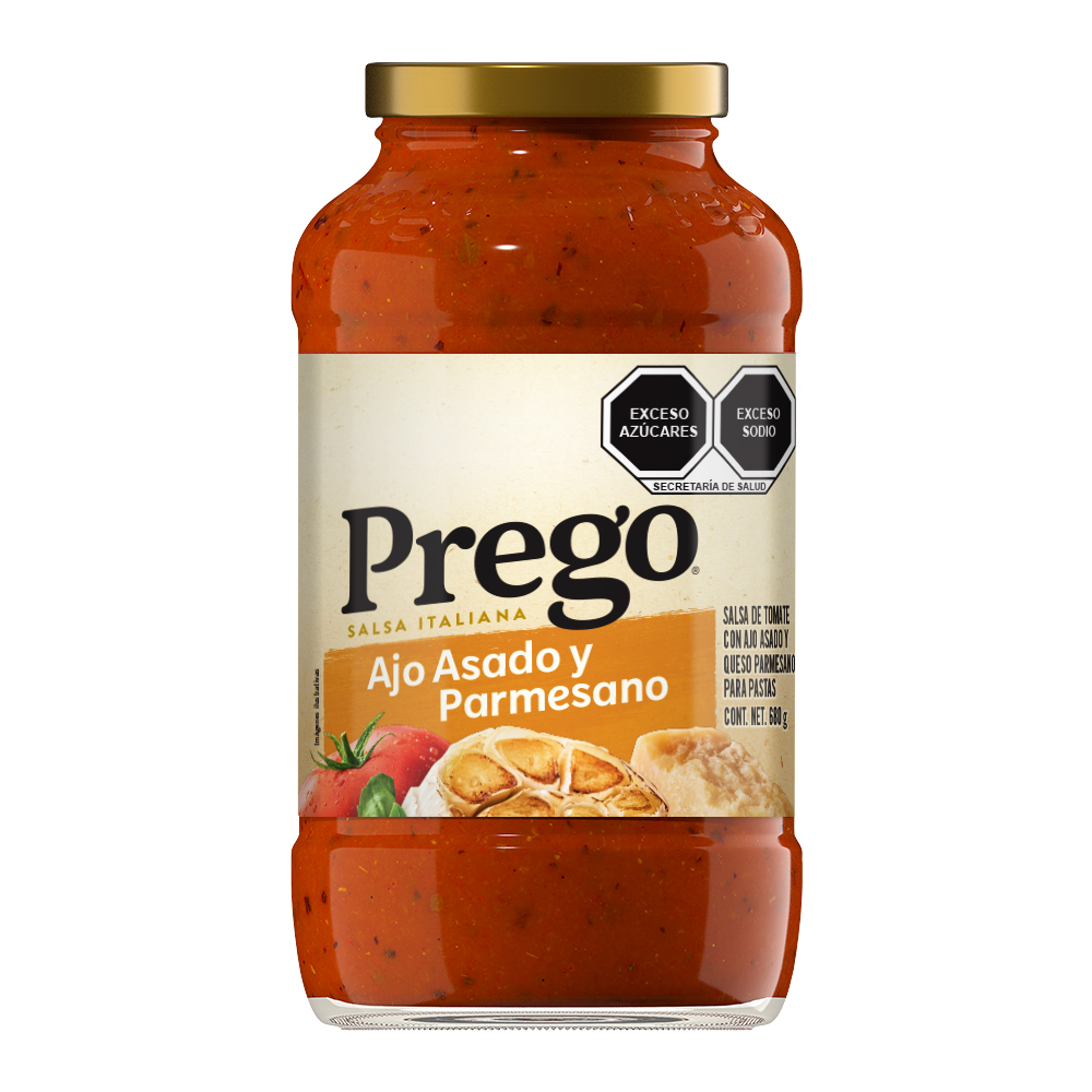 PREGO AJO ASADO Y PARMESANO 680G